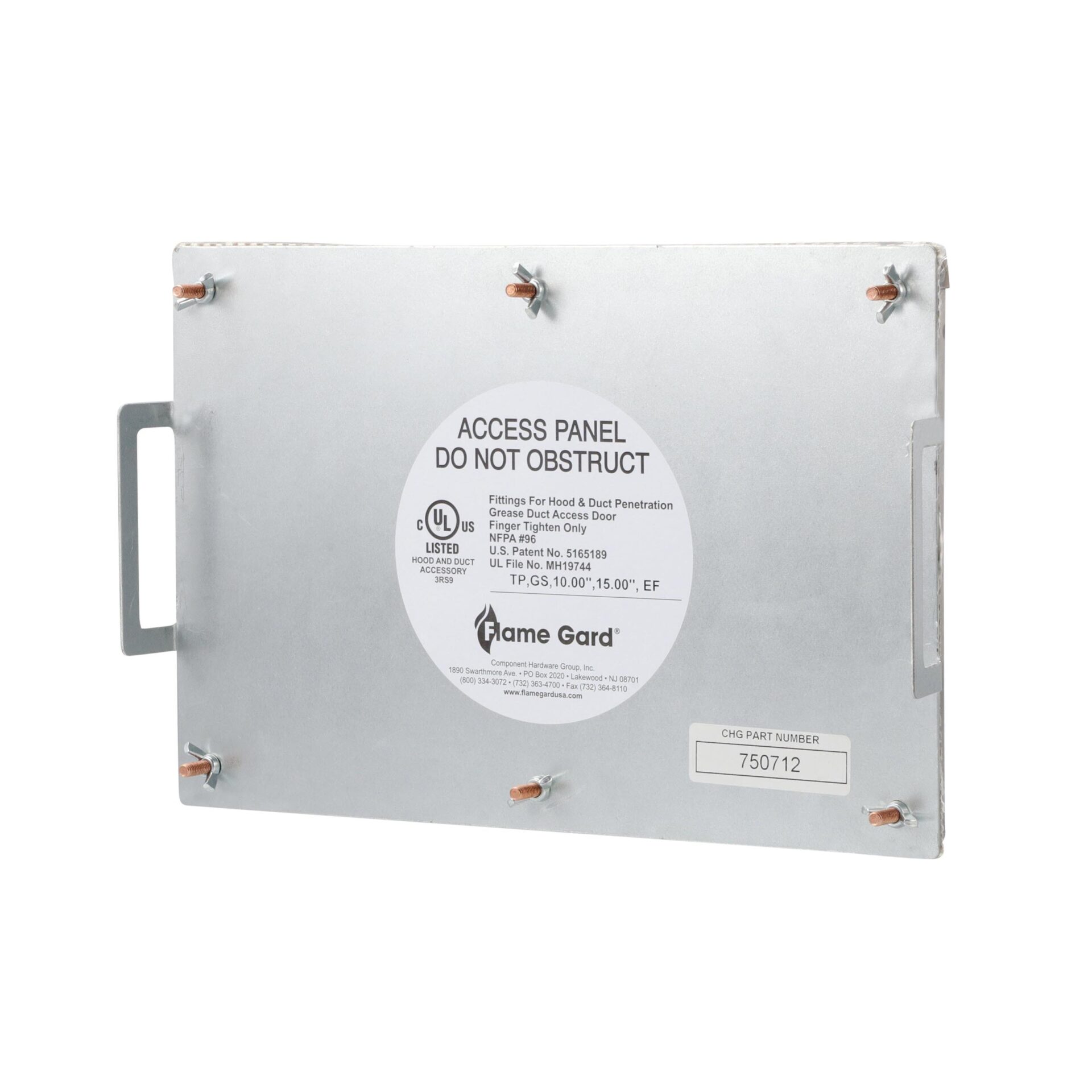 7" x 15" Flat Grease Duct Access Door - Image 5